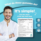 Phytoral Calming Ashwagandha Gummies for Men and Women - Root Extract with Zinc and Vitamin D - Tasty Adaptogen Stress Gummies for Adults - Energy & Mood Support - 60 Ct