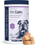 Veterinary Formula Pet Calm 60ct – Vet-Formulated Calming Chews for Dogs with L-Theanine, L-Tryptophan for Behavior Support, Relaxation Treats, Puppy Chews for Stressful Situations, Dog Calming Aid