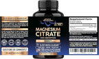 Magnesium Citrate Capsules 1000mg | High Absorption Supplement - Sleep, Muscle & Heart Support - Vegan | Non-GMO - Made in USA - As Powder | Pills | Tablets - 120 Capsules, 2 Month Supply