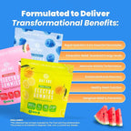 Day One Electrogummies Sour Pack - Citrus, Blue Raspberry & Watermelon Electrolyte Gummies for Runner, Athlete - Hydration Gummies with Electrolytes - Alternative to Powders, Tablets 180 Count