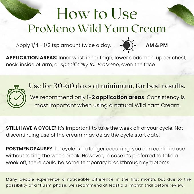 MoonMaid ProMeno Wild Yam Cream for Hormone Balance 2 Oz | Organic Wild Yam Cream for Hormones, Menopause Support, Skin Rejuvenation, Mood Balance, and Improved Sleep | Made in USA