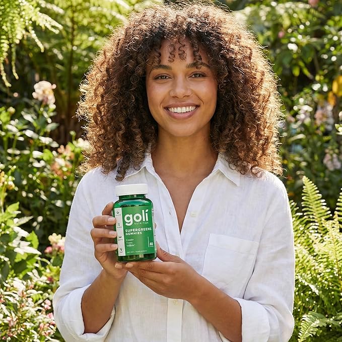 Goli SuperGreen Vitamin Gummy - 180 Count - Essential Vitamins and Minerals - Plant-Based, Vegan, Gluten-Free & Gelatin Free - Health from Within, Pack of 3
