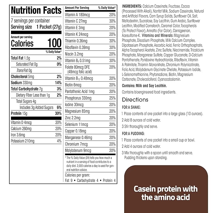 WonderSlim Meal Replacement Shake, Chocolate Cream, 15g Protein, 24 Vitamins & Minerals, Gluten Free (7ct)