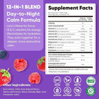 Venture Pal Calm Drink Mix, Cortisol Reducer and Sleep Aid with Magnesium Glycinate, Ashwagandha, L-Theanine,Vitamin D, Calm Magnesium Powder for Relax & Focus, No Sugar, Non GMO, Vegan & Gluten-Free