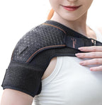 FIGHTECH Shoulder Brace for Torn Rotator Cuff for Men and Women - Support & Pain Relief (Copper Black, Small/Medium)