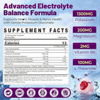 NEVISS Potassium Gluconate + Magnesium Glycinate Gummies w/ B6 & L-Theanine for Muscle Cramp & Leg Cramp Relief | Sugar-Free Electrolyte Supplement for Energy, Hydration & Calm Relax | Vegan, 60Cts