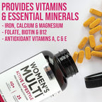 Rule 1 Proteins Women's Multi - Women's Daily Vitamins, Essential Minerals, Superfoods, and Botanical Extracts for Active Lifestyles and Wellness Support (60 Tablets, 30 Day Supply)