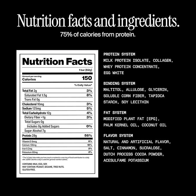 David Protein Bar, Cinnamon Roll, Pack of 12 Protein Bars | 28g of Protein | 150 Calories | 0g of Sugar - High Protein, Low Carb, Gluten Free Protein Bar