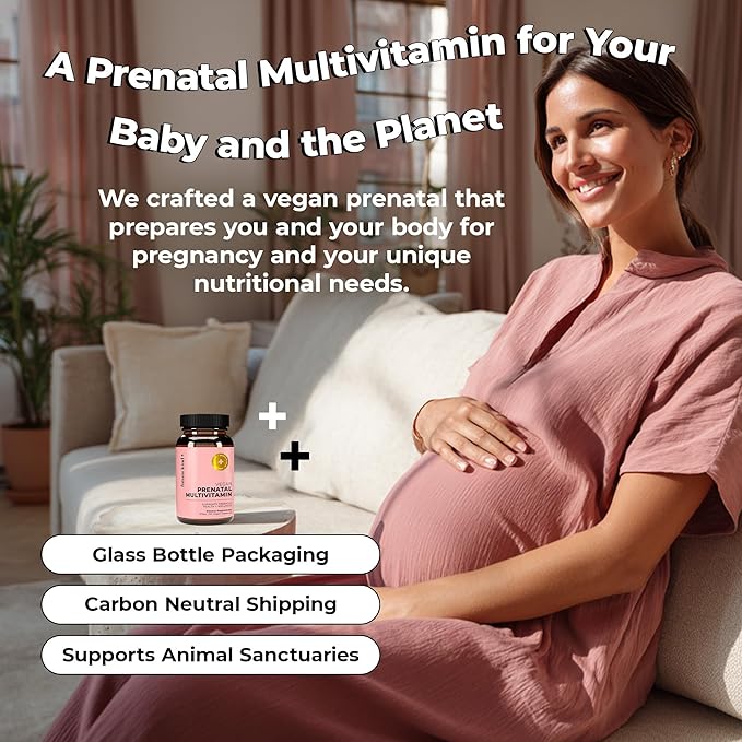 Future Kind Prenatal Vitamin - Pregnancy, Lactation, and Wellness Support with DHA & L-Methylfolate - Folate Supplement for Women with Vitamin D, E, Iron, Omega-3 and Biotin (60 Capsules)