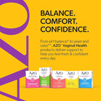 AZO Yeast Plus Dual Relief Homeopathic Medicine | Yeast Infection Symptom Relief: Itching & Burning | Vaginal Symptom Relief: Occasional Odor & Discharge | #1 Most Trusted Brand | 2 Pack (60ctx2)