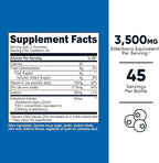 Nutricost Elderberry Extract Gummies 90 Gummies for 45 Servings Per Bottle - with Vitamin C & Zinc, Gluten Free