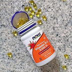 NOW Foods Supplements, Vitamin D-3 5,000 IU, High Potency, Structural Support*, 240 Softgels with Now Supplements, Vitamin K-2 100 mcg, Menaquinone-4 (MK-4), 250 Veg Capsules