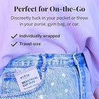 Pixie Feminine Wipes - Flushable, Biodegradable, & Ph Balanced - Individually Wrapped Packet Wipes for On The Go & Public Bathrooms - Wash & Cleaner For Your Menstrual Cups & Discs (1 Pack of 20)