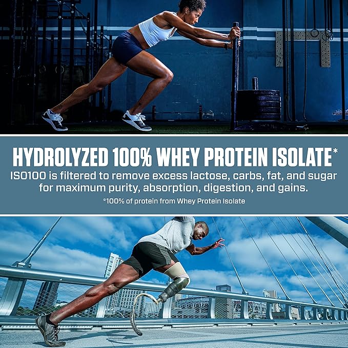 Dymatize x Birthday Cake Pebbles ISO100 Whey Protein Powder Isolate, 25g of Protein, 20 Servings, 5.5g BCAAs, 120 Cal., Gluten Free, 1g Fat, 1g Sugar, 2g Carb