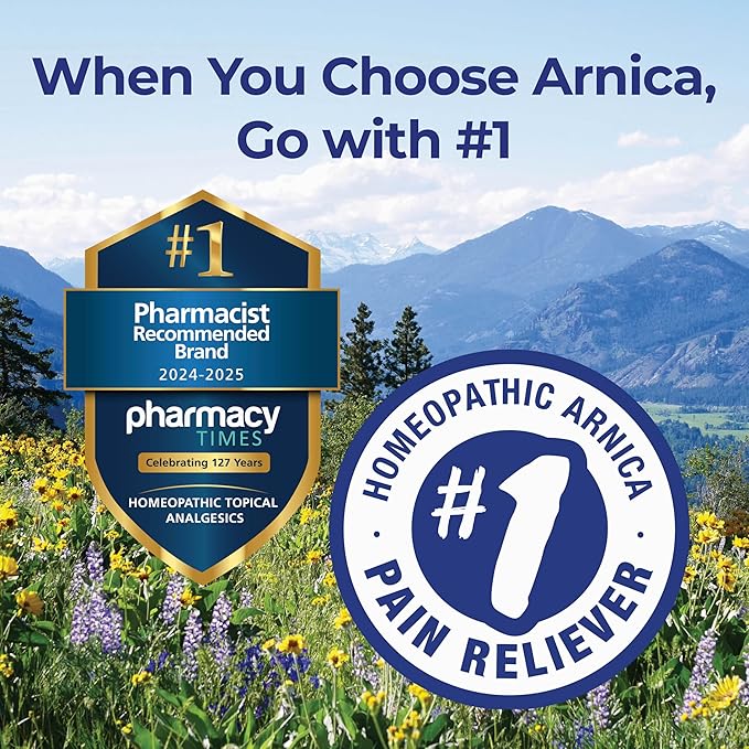 Boiron Arnicare Gel for Relief of Joint Pain, Muscle Pain, Muscle Soreness, and Swelling from Bruises or Injury - Non-greasy and Fragrance-Free - 4.2 oz