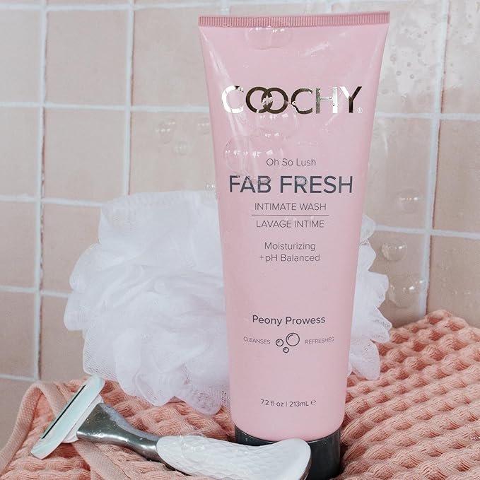 Coochy Fab Fresh Feminine Wash 7.2 oz – pH-Balanced Gentle Intimate Cleanser for Women, Refreshing Daily Hygiene Wash, Soothes, Moisturizes & Deodorizes Sensitive Skin