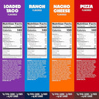 Quest Nutrition Tortilla Style Protein Chips, Salty Snack Variety Pack, Pizza, Loaded Taco, Nacho Cheese, Ranch, High Protein Snack, Low Carb, Gluten Free, 1.1 oz (Pack of 8) 2 each flavor