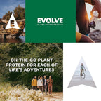 Evolve Plant Based Protein Shake, Chocolate Caramel, 20g Vegan Protein, Dairy Free, No Artificial Sweeteners, Non-GMO, 10g Fiber, 11oz, (12 Pack)