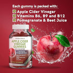Apple Cider Vinegar Gummies for Weight Loss Apple Cider Vinegar with Mother Keto ACV Gummies Belly Fat Burner for Women AC Keto Gummies Metabolism Booster