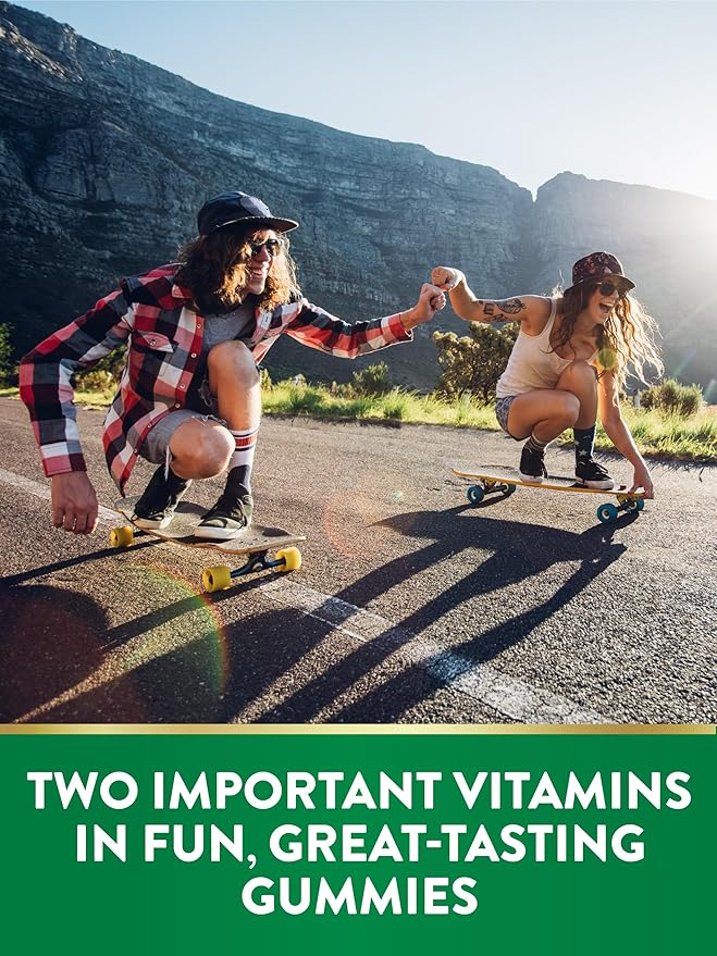 Nature's Truth Vitamin D3 + K2 Gummies | 50 Count | Peach Mango Flavor | Vegetarian, Non-GMO & Gluten Free Supplement