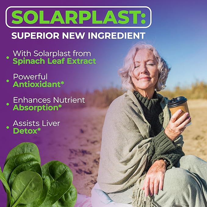 Liver Support with Artichoke Extract, Enzymes, Silymarin 50% Milk Thistle, Dandelion Root, Lipase & Protease, Solarplast® Antioxidants – Supports Detox, Digestion & Energy. 90 Capsules, 30 Day Supply