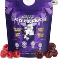 LITTLE DEATH Deep Sleep Gummies, 60 Pcs. – 50 mg. Magnesium, Ashwagandha, Chamomile, Vitamin B6 – Raspberry Flavor – Melatonin Free, Sugar Free, Vegan, Made in USA