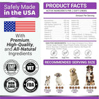 Dog Vitamins and Supplements - 170 Treats - Dog Multivitamin Chewable with Glucosamine - Senior & Puppy Multivitamin for Dogs - Hip & Joint Support - Immune Health, Skin, Heart, Digestion, Probiotics