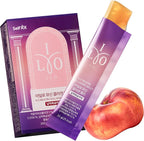ILO Mucin Collagen Jelly Stick – 300 Dalton Ultra-Absorption, Plant-Based Mucin & Low-Molecular Fish Collagen for Radiant Glow – Korean Skin Glow Booster, Donut Peach Flavor, 10 Sticks