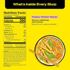 immi Creamy “Chicken” Ramen – Improved Taste, Better Texture & High Protein – Vegan, Ramen Noodles – Low Carb, Zero Sugar – Healthy Keto-Friendly Ramen Bowl, 6-Pack