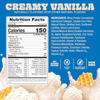 Pure Protein All-In-One Powder, Vanilla - Whey & Collagen, High Fiber, Vitamins, No Added Sugar, Non-GMO, Gluten-Free, 1.25lb