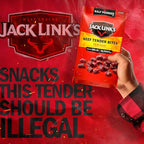 Jack Link's Beef Tender Bites, Teriyaki, Half Pounder Bag - Flavorful Meat Protein Snacks for Lunches, 10g of Protein and 70 Calories per Serving, Made with 100% Beef