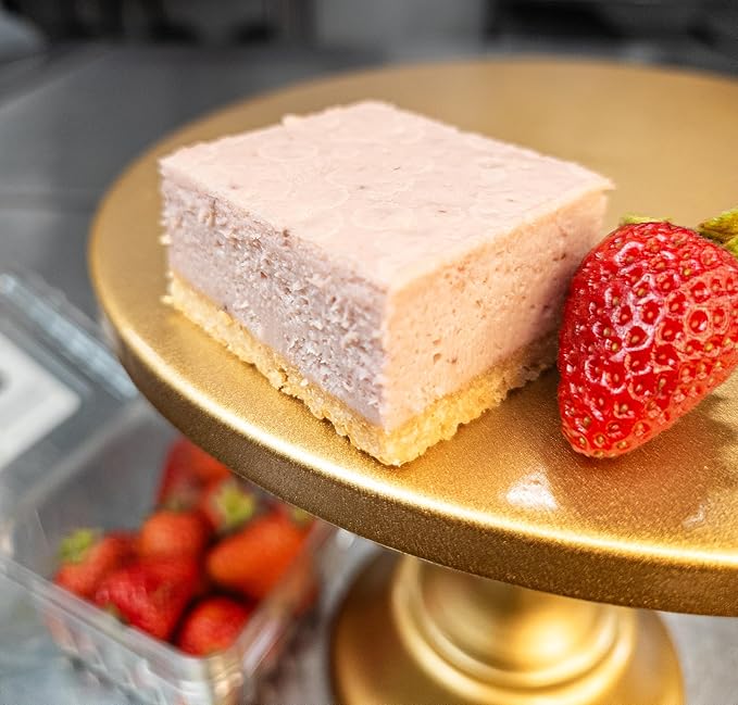 Low Carb Protein Cheesecake Bars | High Protein, Gluten-Free, Clean Ingredients Snack Bars (20, Strawberry)