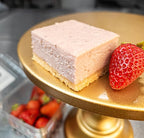 Low Carb Protein Cheesecake Bars | High Protein, Gluten-Free, Clean Ingredients Snack Bars (8, Strawberry)