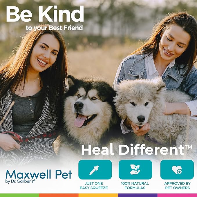 Maxwell Pet by Dr. Garber's - Skin & Allergy | Safe, All Natural, Gemmotherapy Supplement for Canine Use | Manage Symptoms of Skin Related Issues Due to Seasonal Allergies; Calming Effect | 3 fl oz