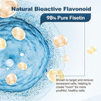 Liposomal Fisetin Complex Gummies - Healthy Aging & Cellular Renewal Support - 98% Purity Fisetin Supplement w/Trans-Resveratrol, Quercetin, Luteolin, Vitamin C & E, 1-A-Day, Vegan 120 Servings