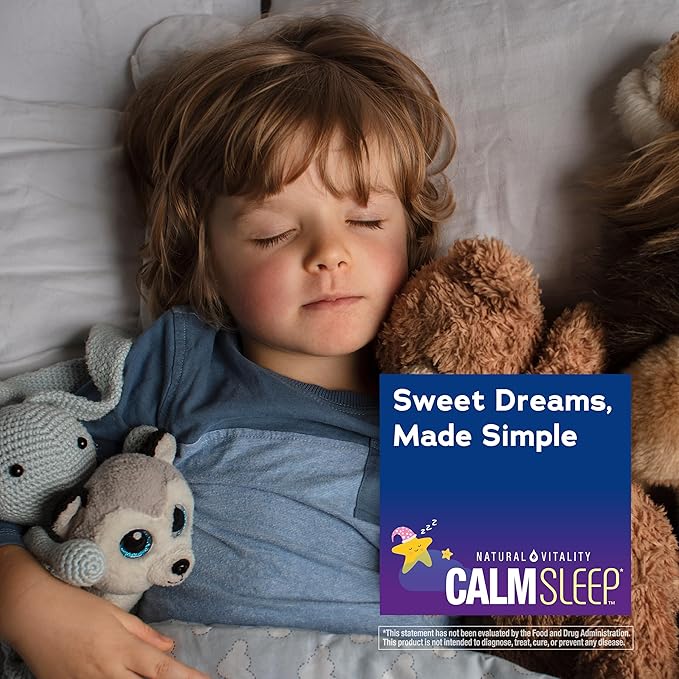 Natural Vitality Kids Calm Sleep Melatonin 1mg Gummies | Nighttime Cherry Flavor | 100% Drug Free | Non-GMO, Vegan & Gluten Free Supplement | 90 Count