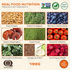 Veeg Plant Protein Powder – Vegan Protein Shake & Collagen Boost. Pea Protein, MCT, Probiotics & Multivitamin. 10 Supplements in 1. Daily Energy, Immunity & Wellness. 15 Servings (Vanilla)