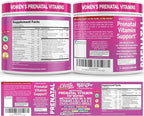 Natal Glow Methylated Prenatal Vitamins for Women Folate Omega 3 Vitamins A B12 C D3 E K2 Iron Riboflavin Biotin Choline Calcium Iodine Magnesium Zinc Selenium Copper Manganese by Clean Nutra