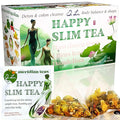 Dr. Lu’s Happy Slim Herbal Tea | 100% Natural Tea for Digestive Comfort & Body Balance | Gentle Colon Cleanse Tea for Daily Detox | 11 Herbs incl. Hawthorn, Lotus Leaf, Burdock, Dandelion | Laxative-Free