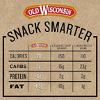 Old Wisconsin Turkey Sausage Snack Sticks, Naturally Smoked, Ready to Eat, High Protein, Low Carb, Keto, Gluten Free, 6 Ounce Resealable Package (Pack of 4)
