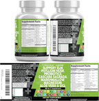 Clean Nutraceuticals Slippery Elm Psyllium Husk Pre Probiotic Digestive Gut Health Supplement with Aloe Vera Cascara Sagrada Marshmallow Root DGL Licorice Senna Extract