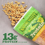 Nature Valley Protein Granola, Oats and Honey, Family Size, Resealable Bag, 17 OZ (Pack of 2)