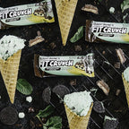 FITCRUNCH Snack Size Protein Bars, World’s Only 6-Layer Baked Bar, 3g of Sugar & Soft Cake Core (18 Bars, Mint Chocolate Chip)