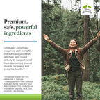 Terry Naturally Clinical Digestive Enzymes - Digestion Supplement for Nutrient Absorption - Includes Undiluted Pancreatic Enzymes - Gluten-Free, Dairy-Free & Non-Soy - 90 Tablets (45 Servings)