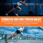 Dymatize x Dunkin' Glazed Donut ISO100 Whey Protein Powder, 25g of Protein, 5.5g BCAAs, 120 Cal., Gluten Free, 1g Fat, 1g Sugar, 2g Carb (20 Servings)