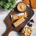 Quest Nutrition Chocolate Peanut Butter Protein Bars, 20g Protein, 1g Sugar, 5g Net Carb, Gluten Free, Keto Friendly, 4 Count