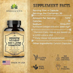 HERBALICIOUS Chicken Collagen Capsules – Collagen Supplement for Joint, Skin & Bone Support – Hydrolyzed Collagen Peptides from Chicken Bone Broth – Non-GMO, Anti-Aging – 120 Capsules