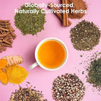 UBEEKOO Hormone Balance Tea for Women, Organic Herbal Tea with Red Raspberry Leaf, Tulsi, Spearmint, Nettle for PMS & PCOS Supplements, Caffeine-Free Female Hormone Loose Leaf Tea, 30 Tea Bags