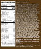 Coffee Protein Shake, 16 g Protein & High Fiber, Low Sugar, Keto-Friendly Meal Replacement powder with Korean Cookie Crumble (Soboro) 19.8 oz 14 servings