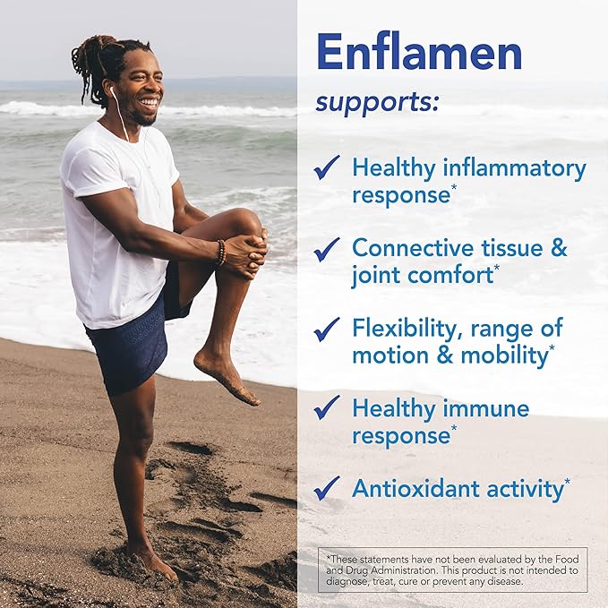 Patient One Enflamen | Supplement to Support Healthy Inflammatory Response and Joint Comfort* | with Turmeric, Ginger, Capsicum and More | 90 Capsules